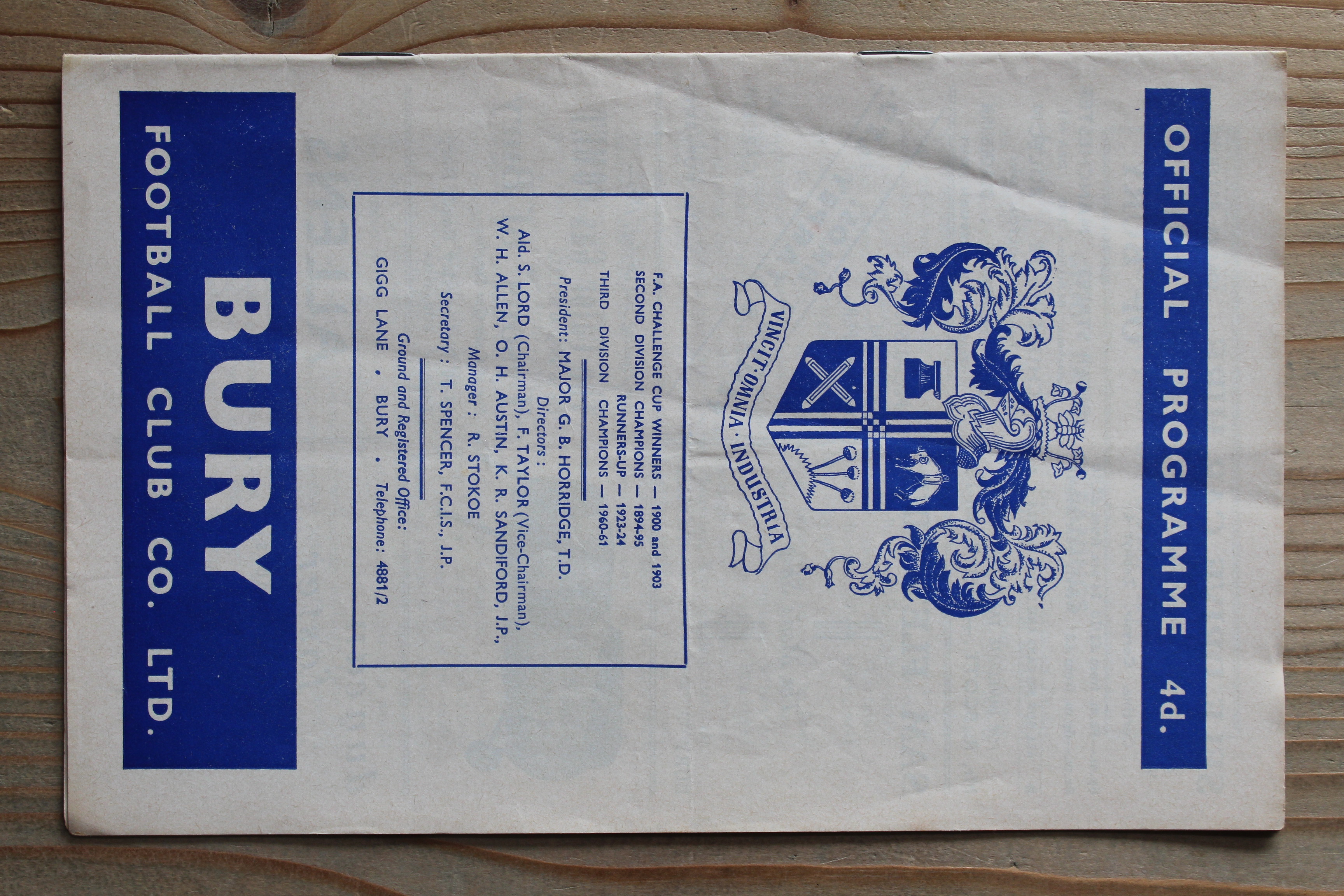Bury FC v Preston North End FC