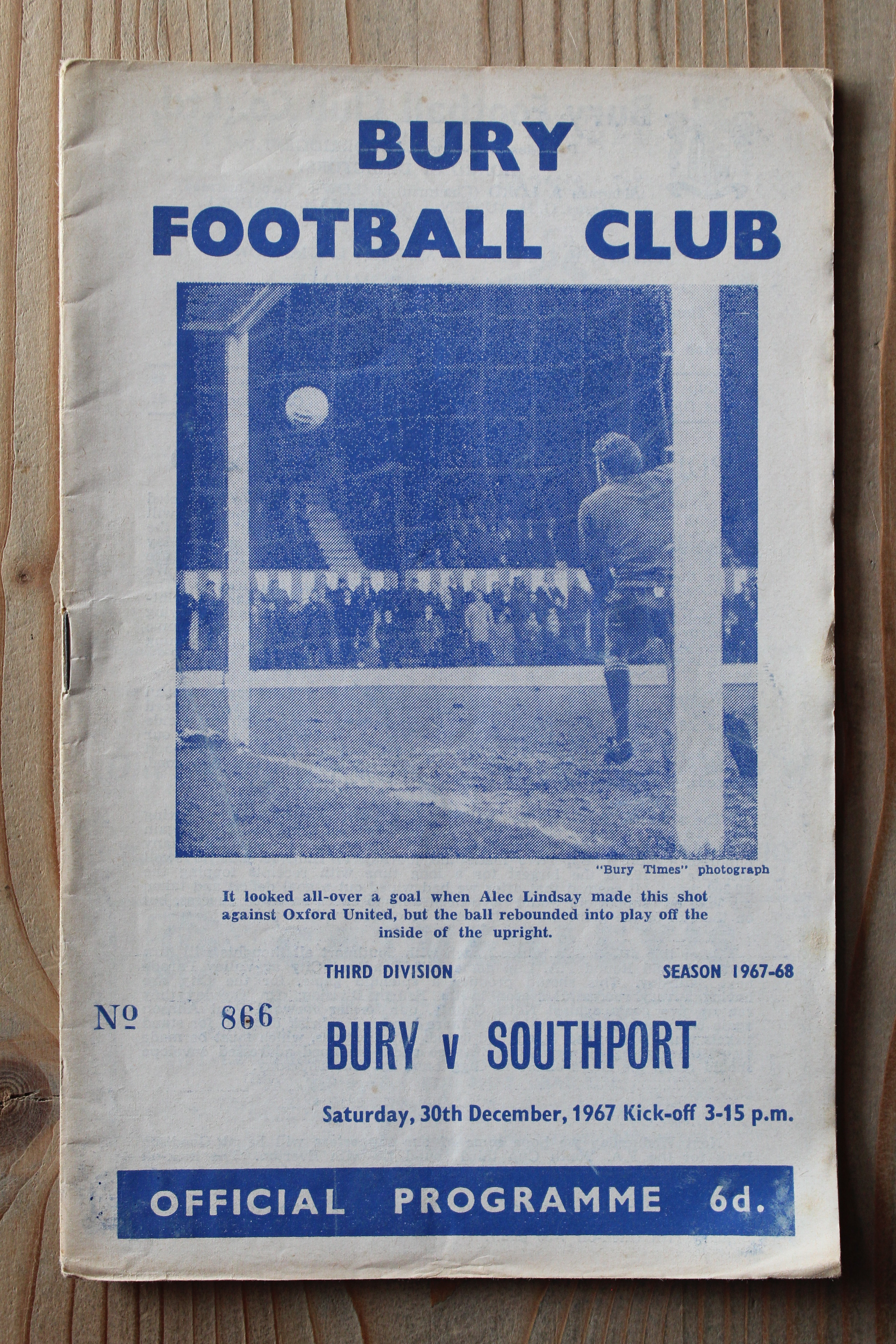 Bury FC v Southport