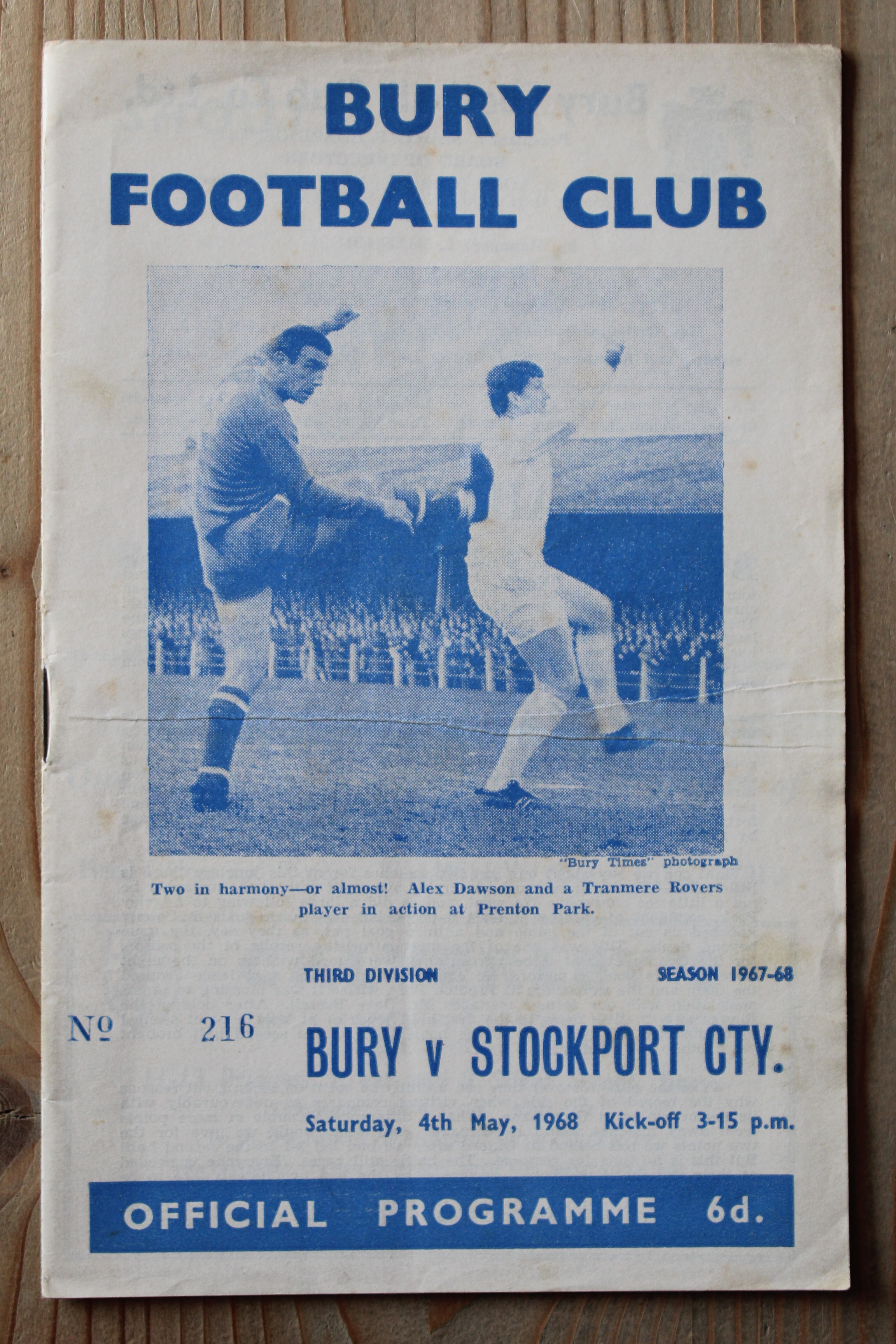 Bury FC v Stockport County FC