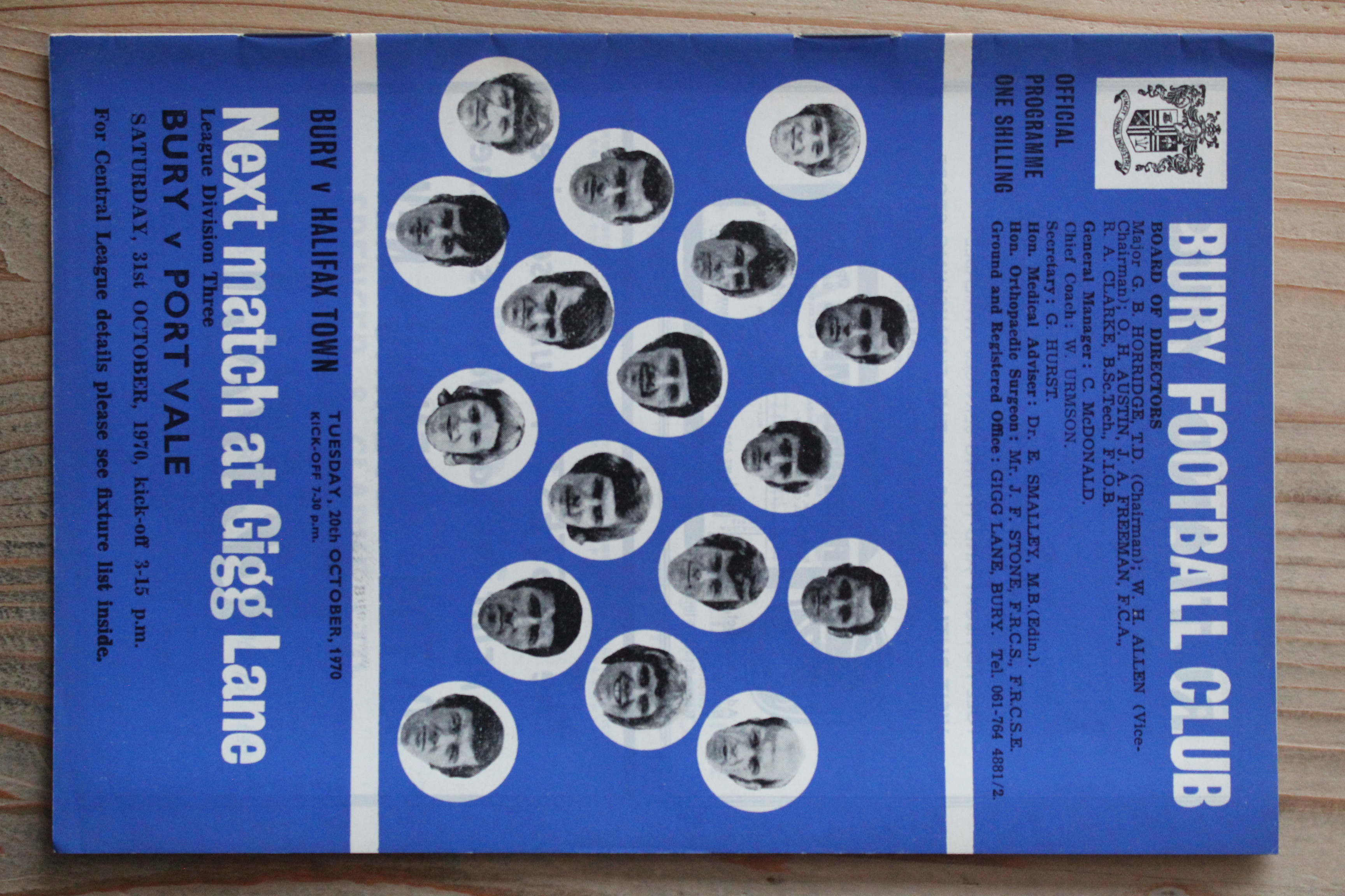 Bury FC v Halifax Town A.F.C