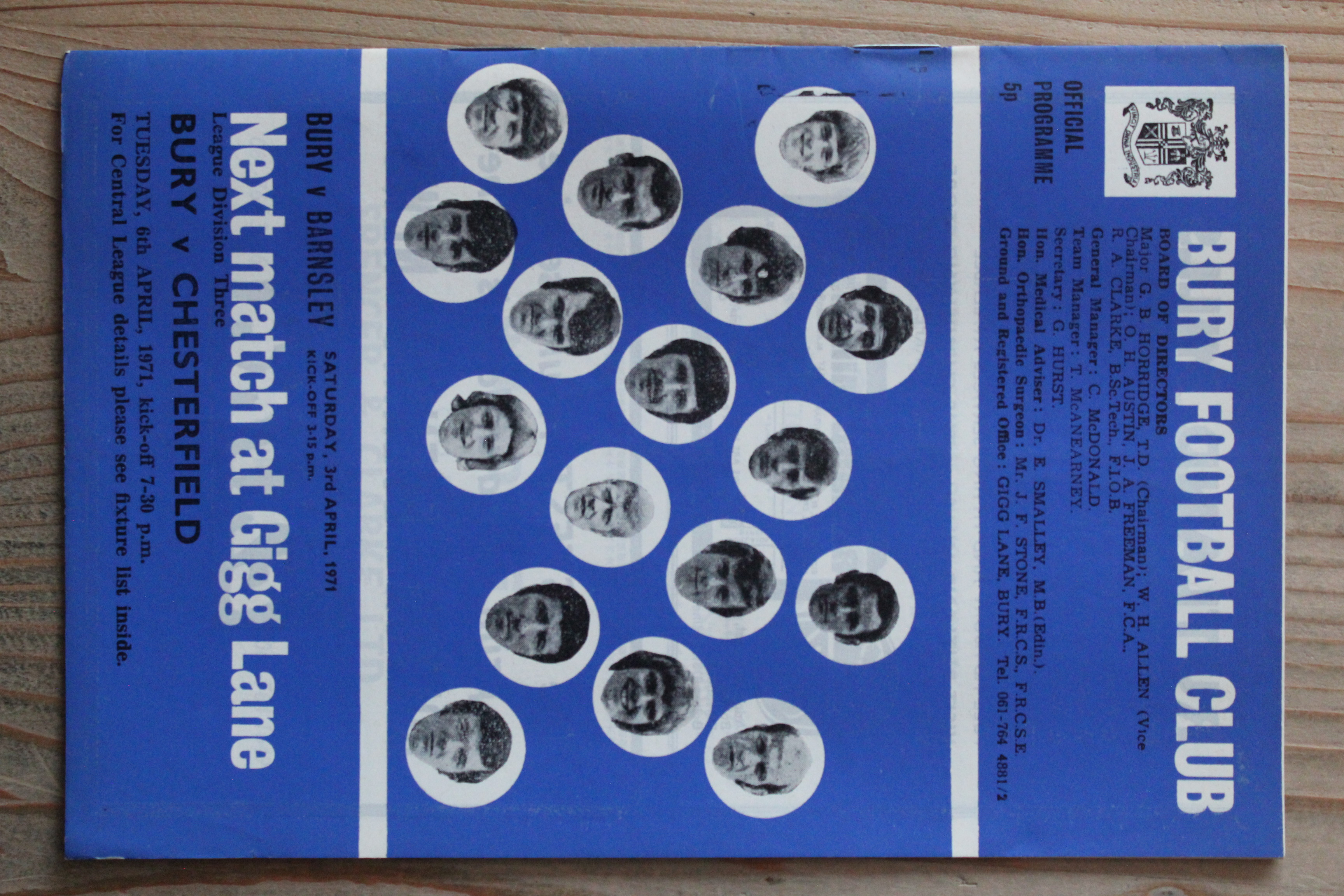 Bury FC v Barnsley FC