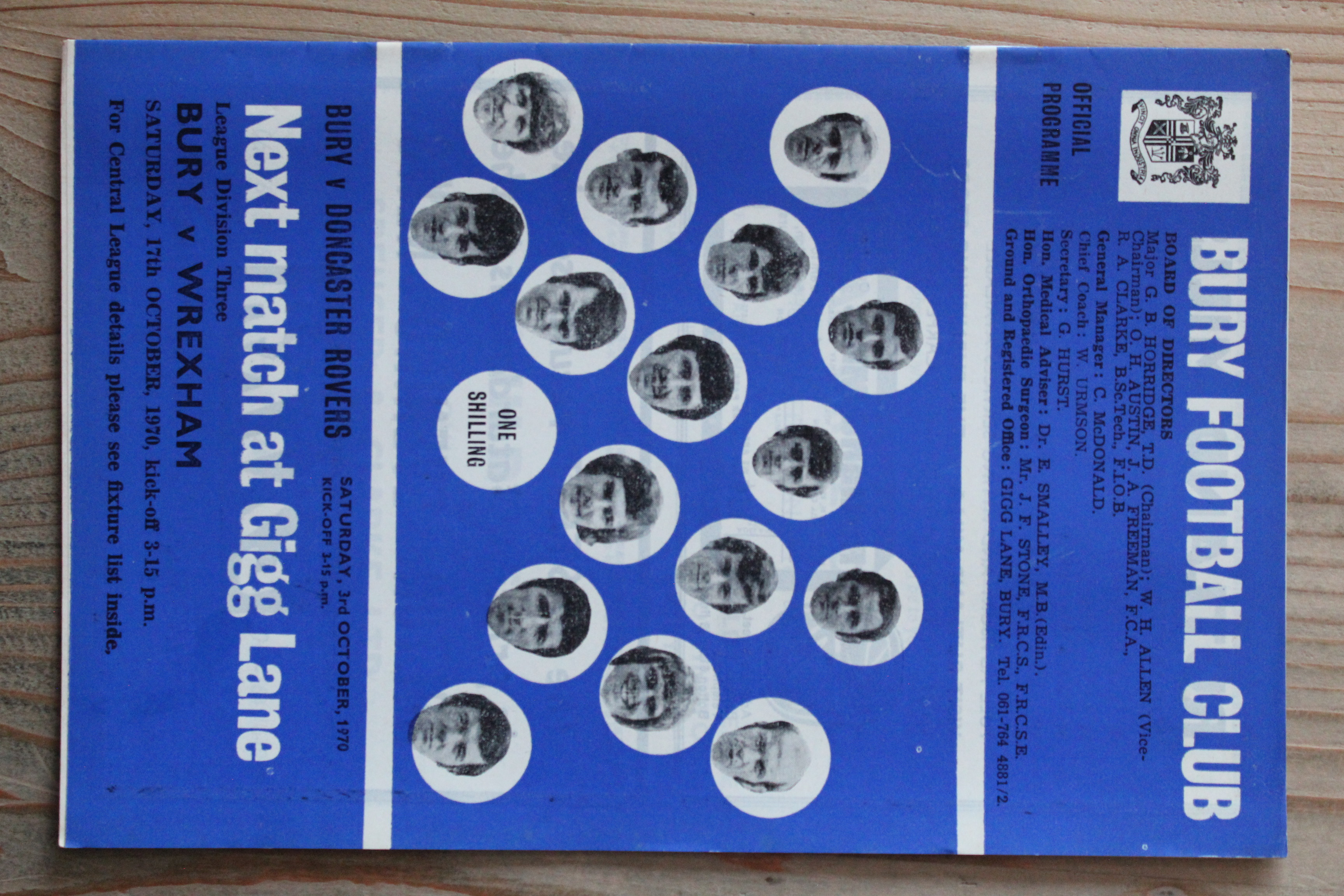 Bury FC v Doncaster Rovers FC