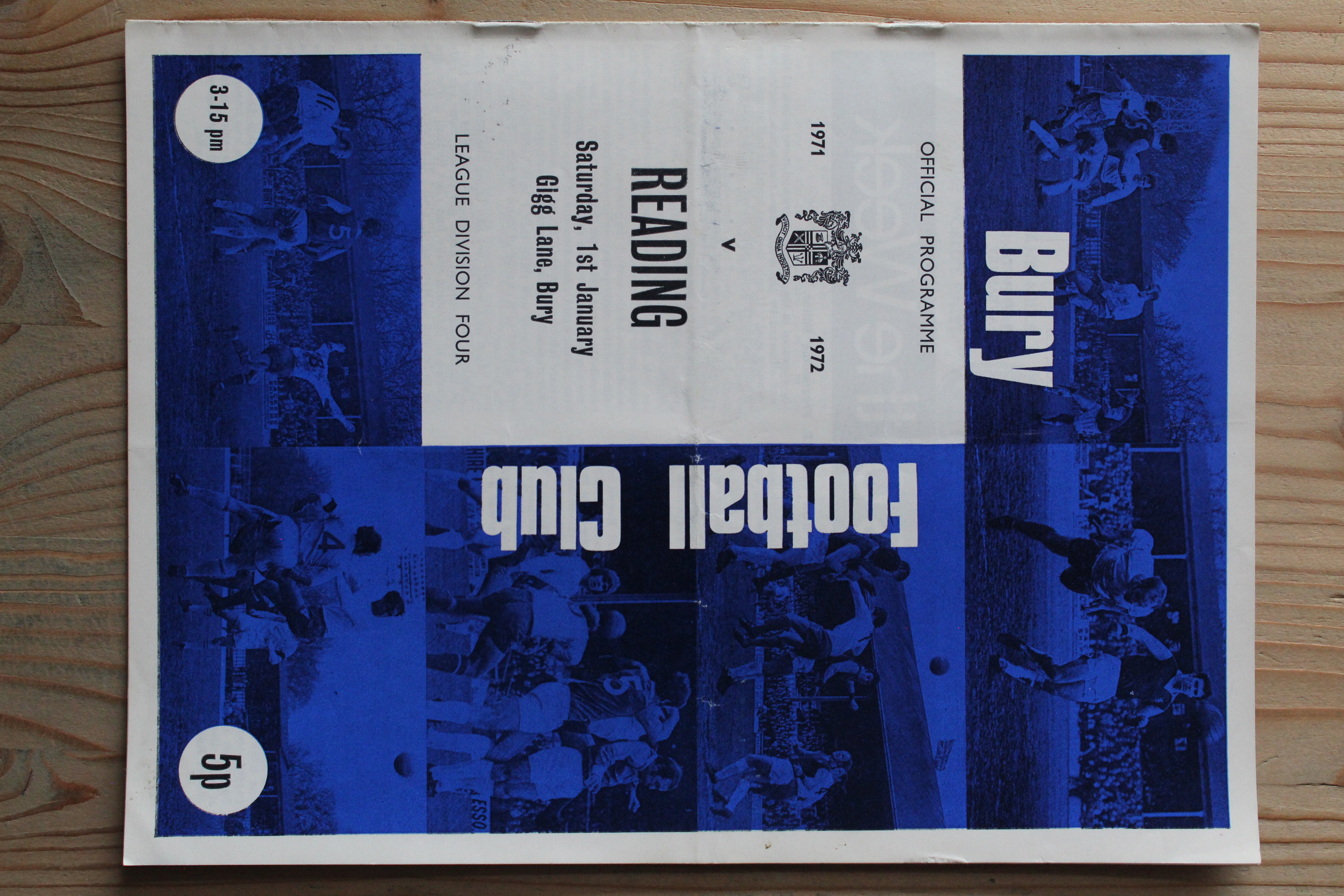 Bury FC v Reading FC