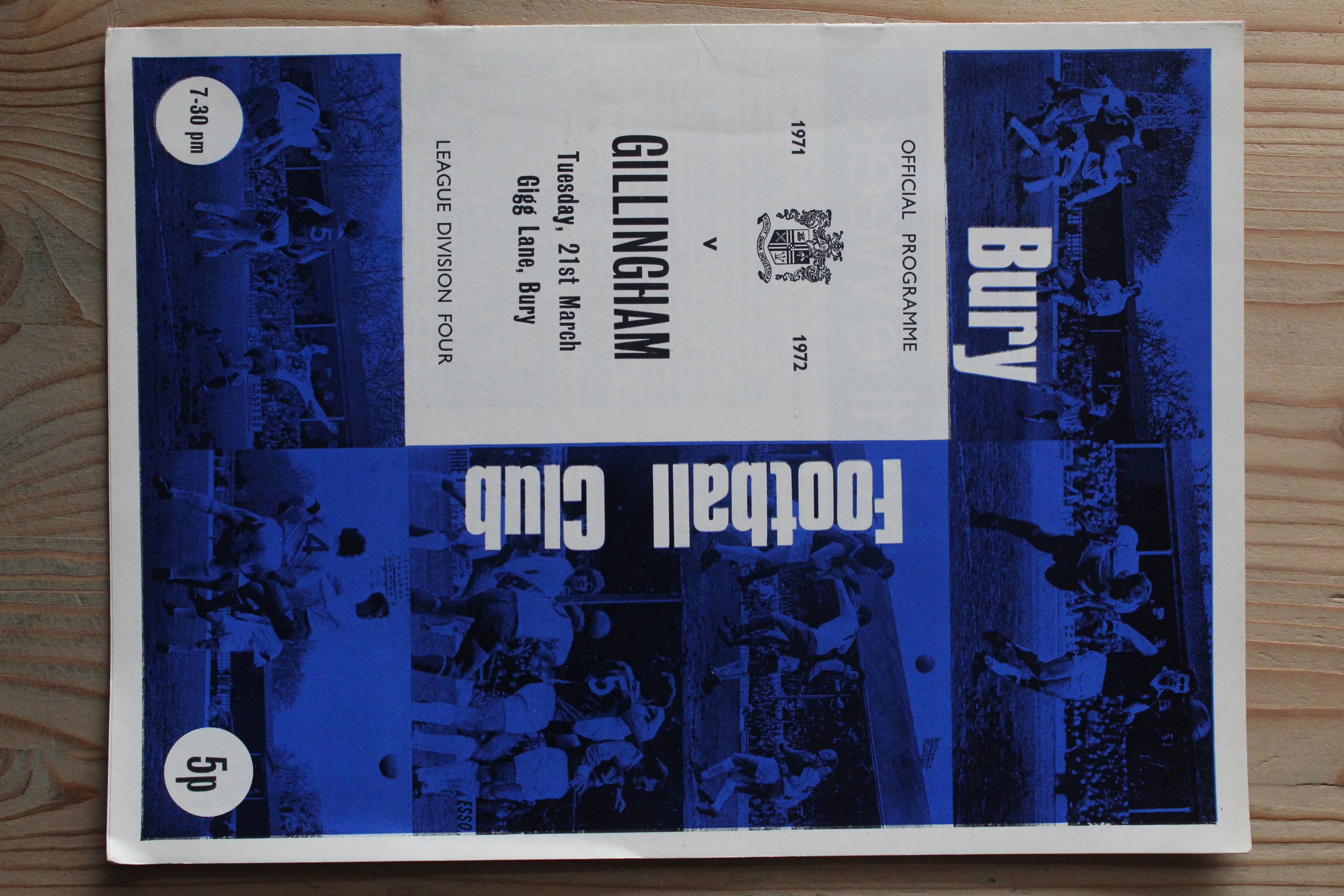 Bury FC v Gillingham FC