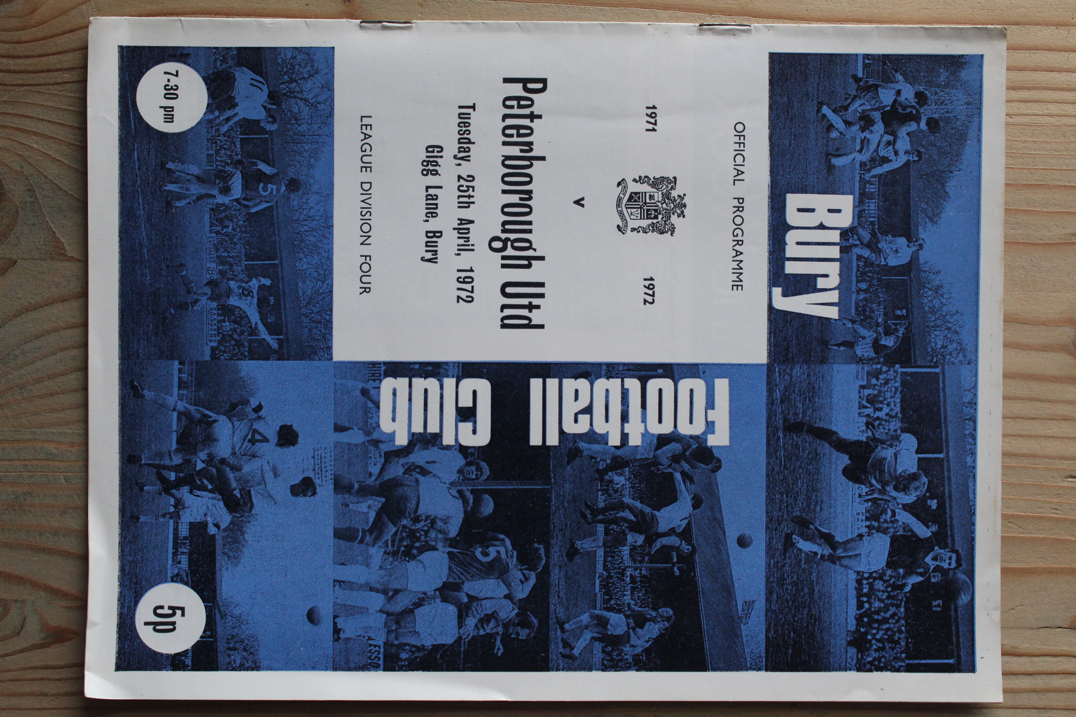 Bury FC v Peterborough United FC