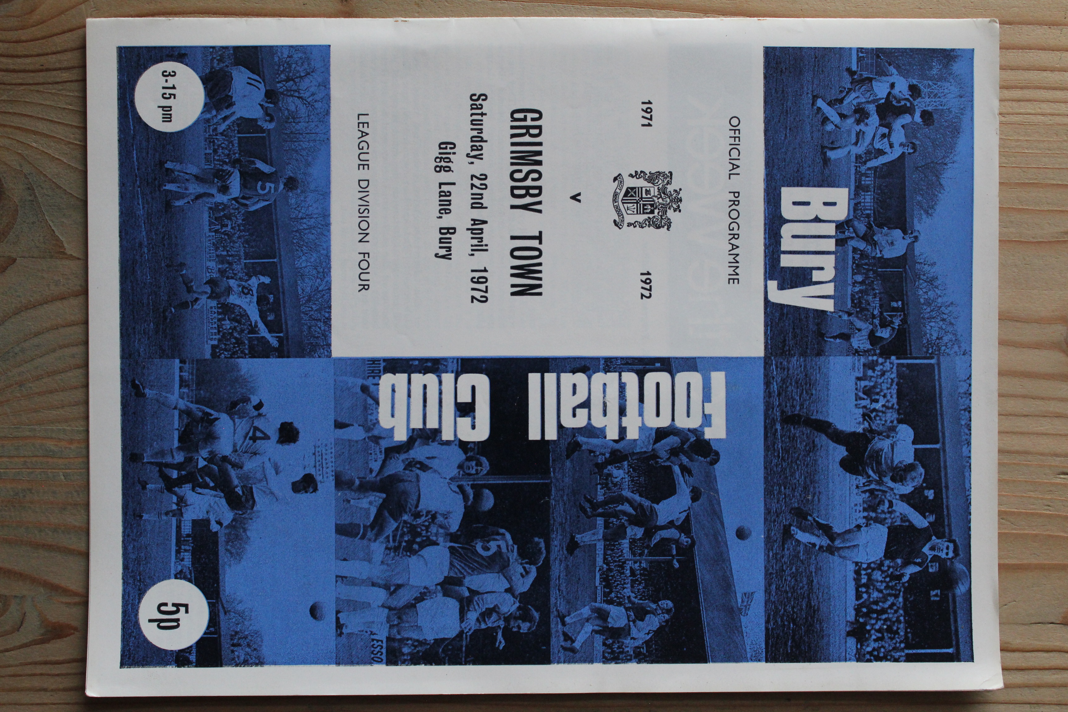 Bury FC v Grimsby Town FC