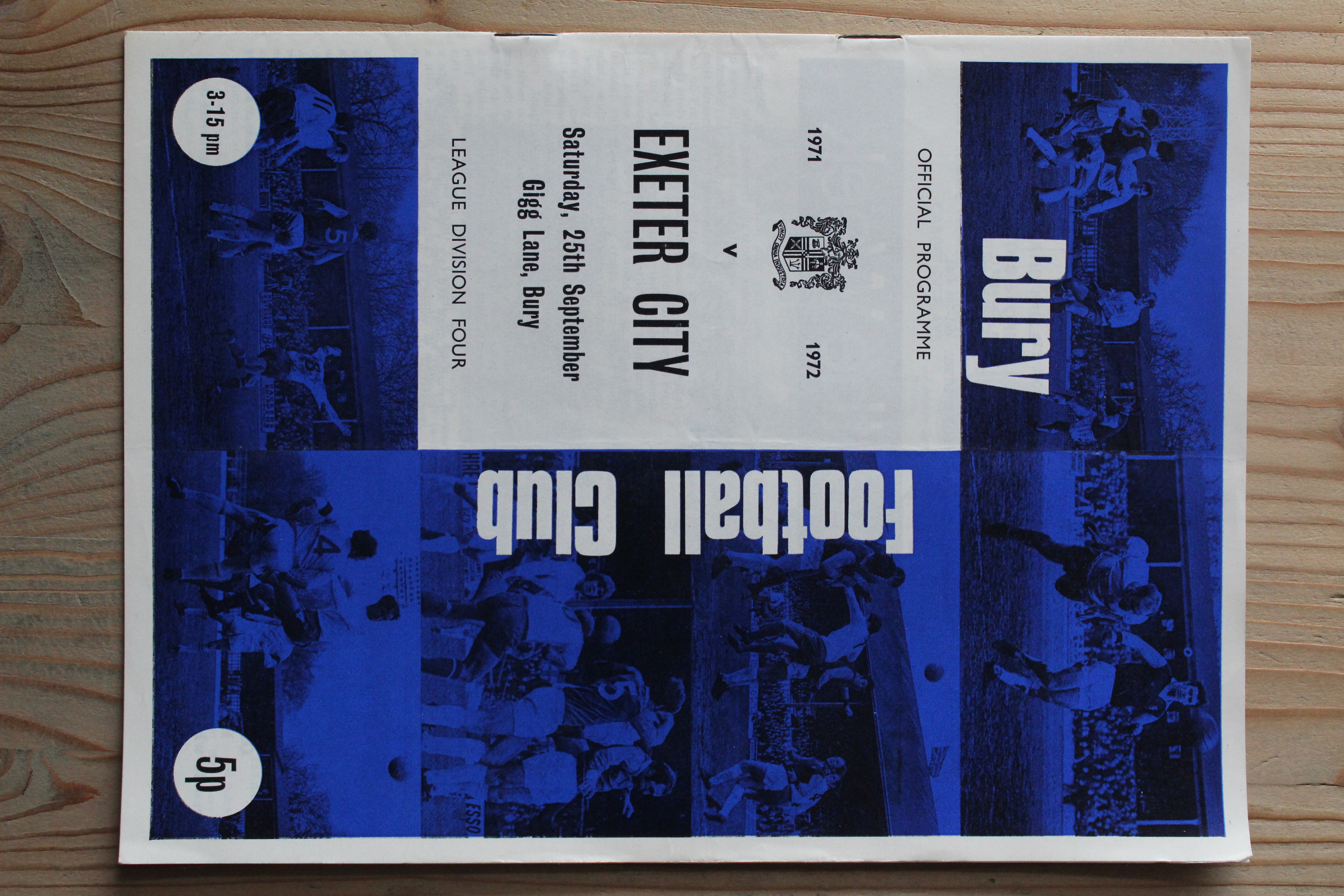 Bury FC v Exeter City FC