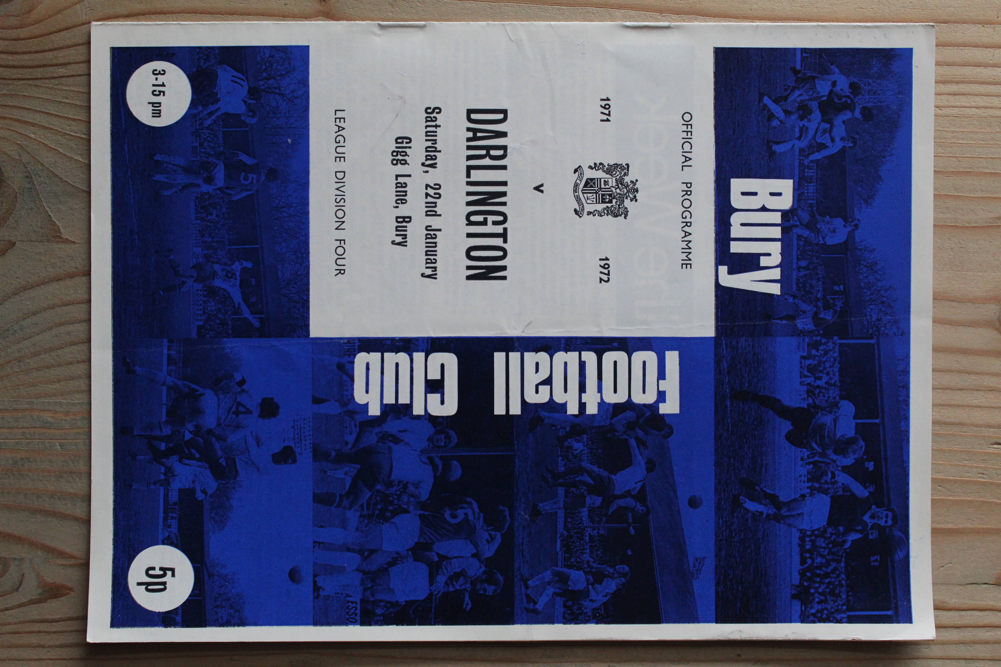 Bury FC v Darlington FC