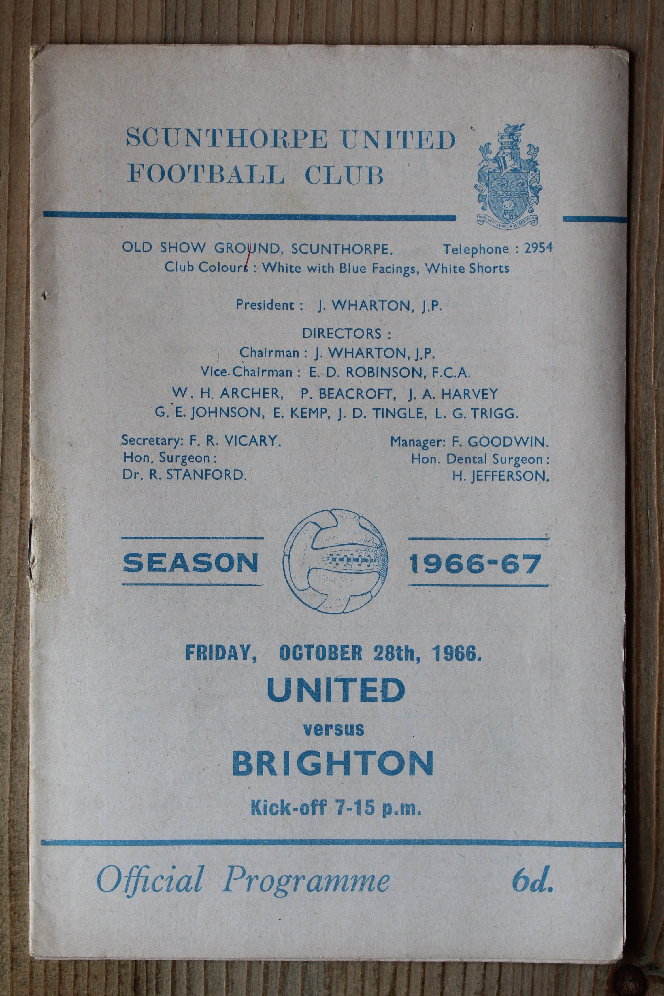 Scunthorpe United FC v Brighton & Hove Albion FC