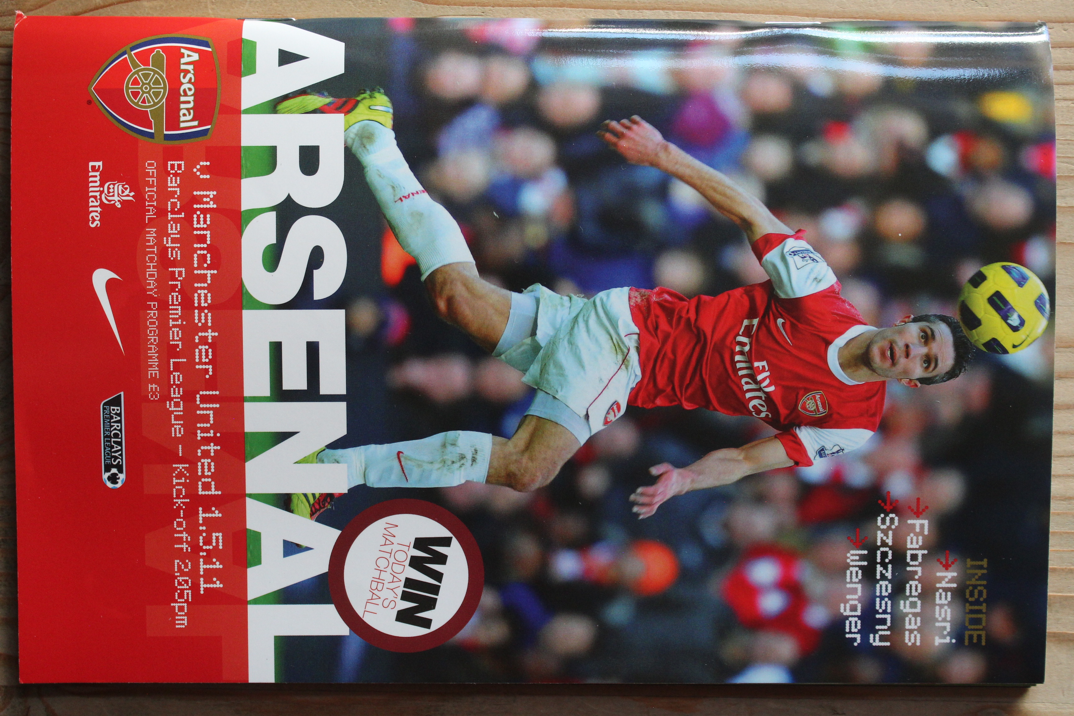 Arsenal FC v Manchester United FC