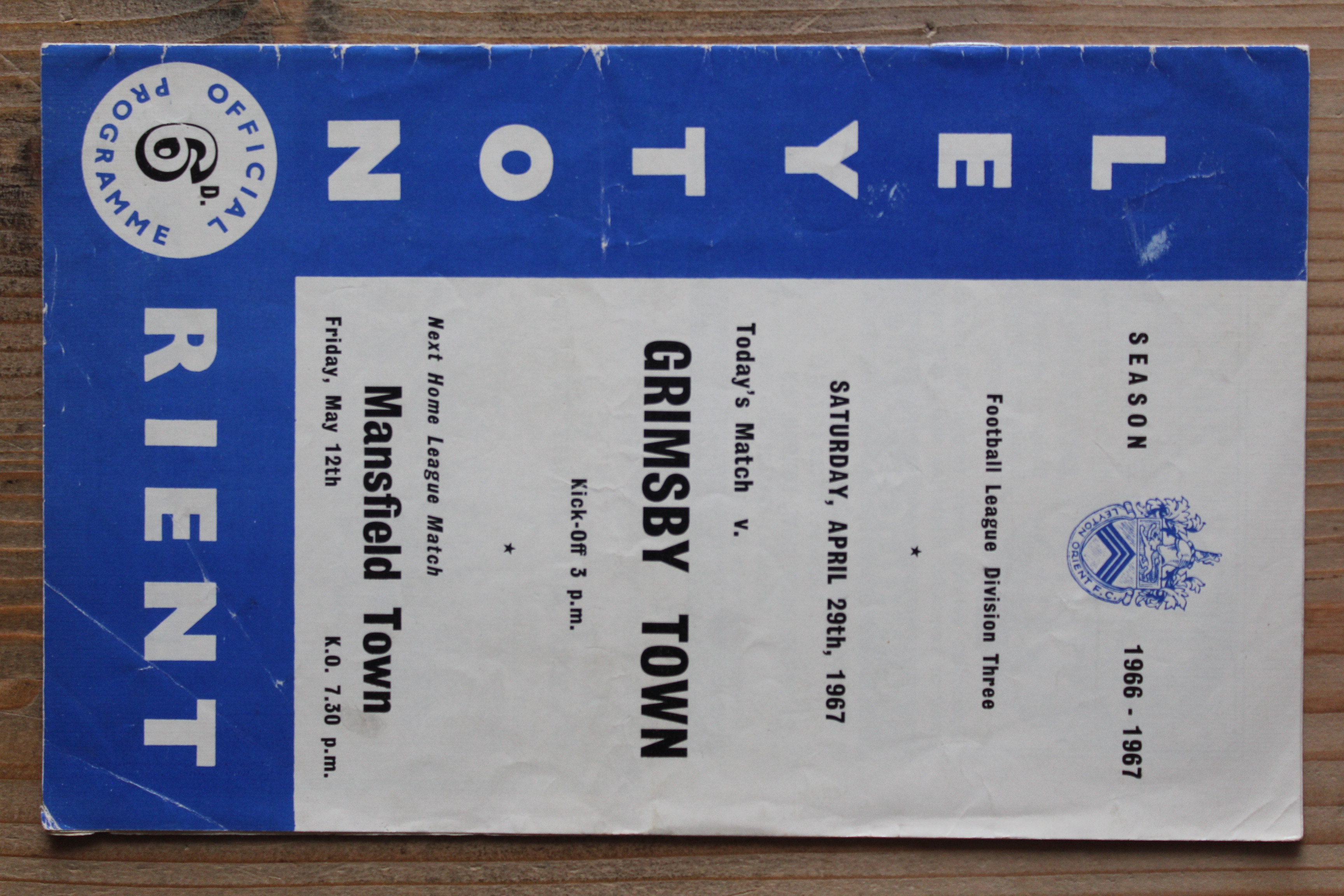 Leyton Orient FC v Grimsby Town FC