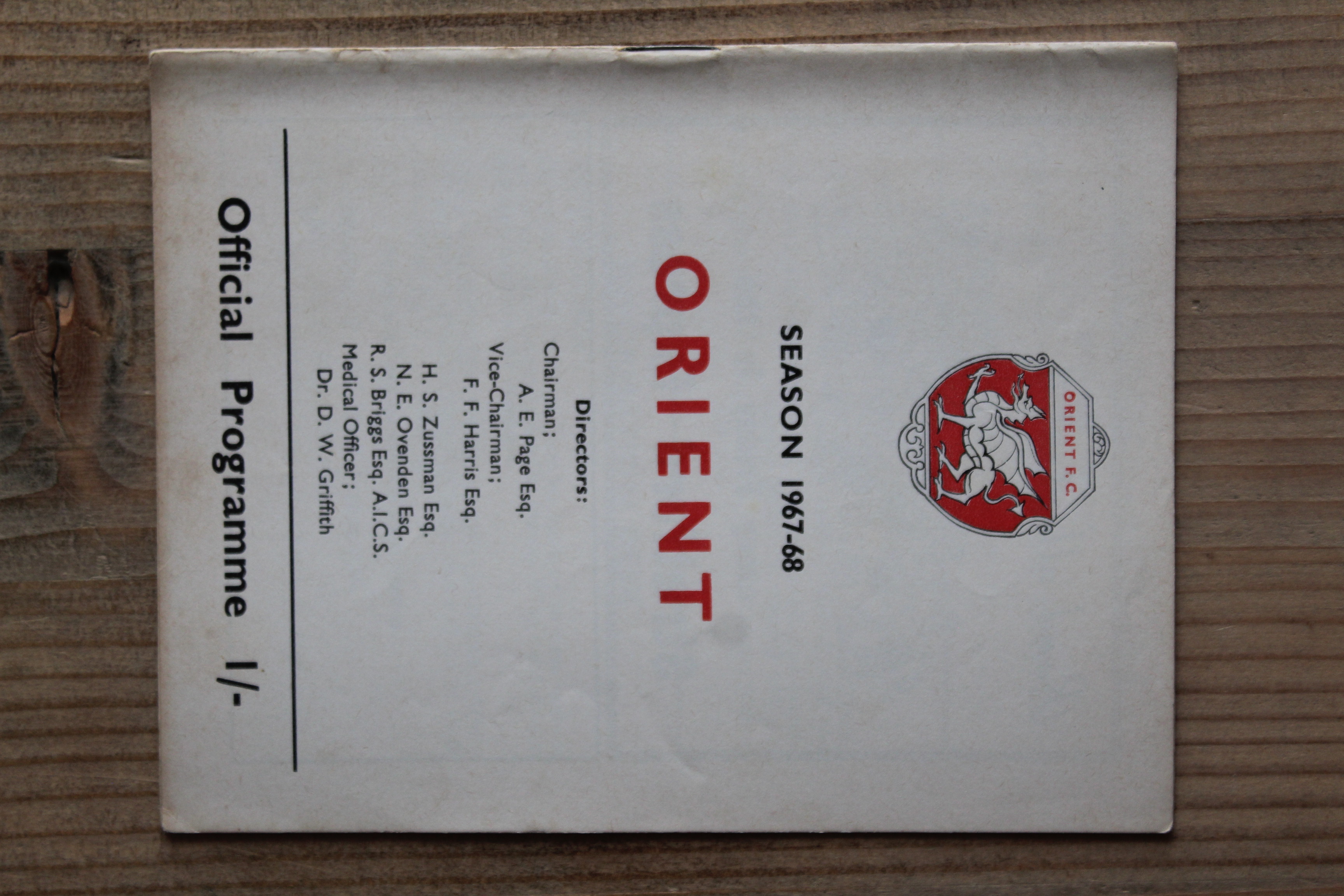 Orient v Colchester United FC