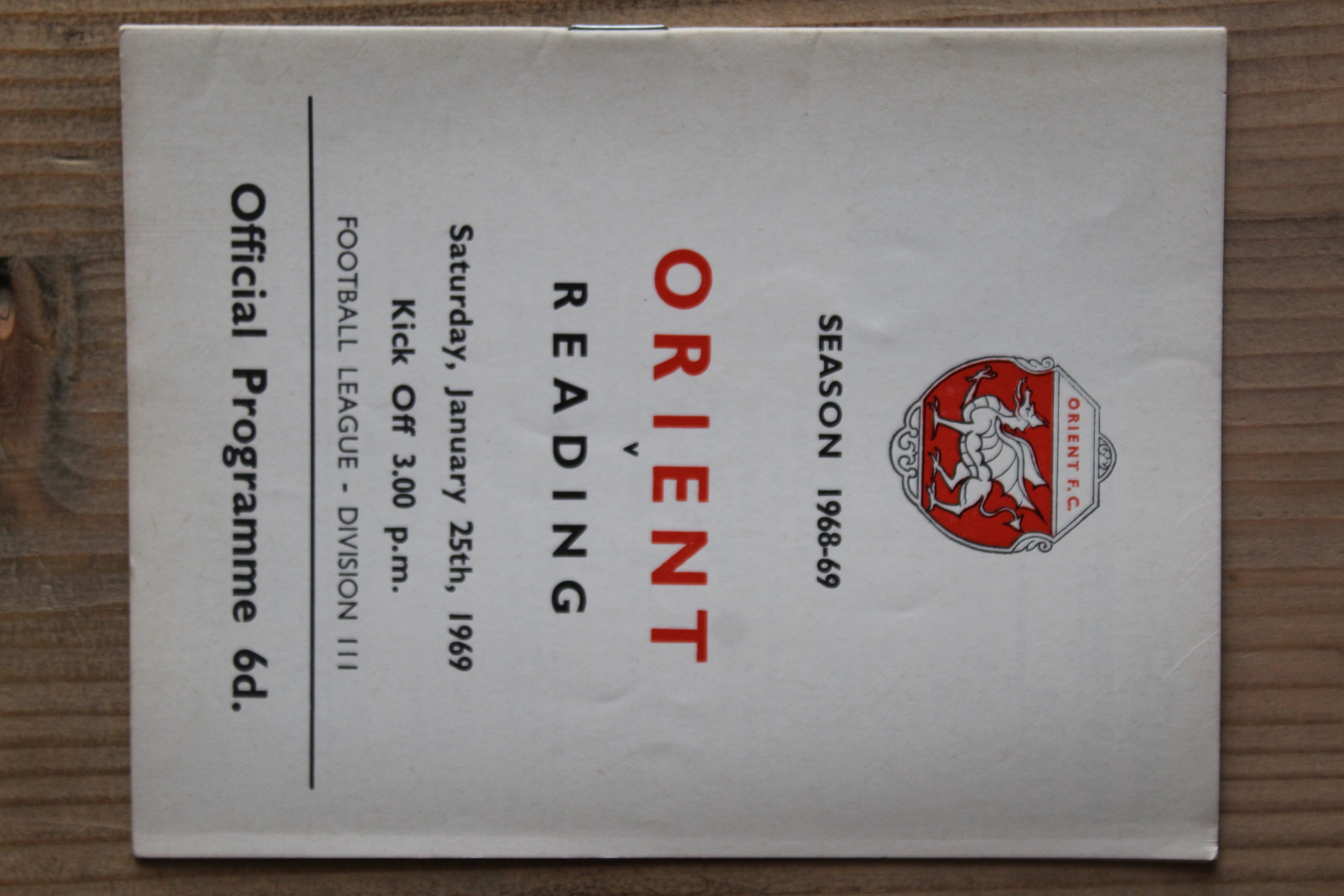 Orient v Reading FC