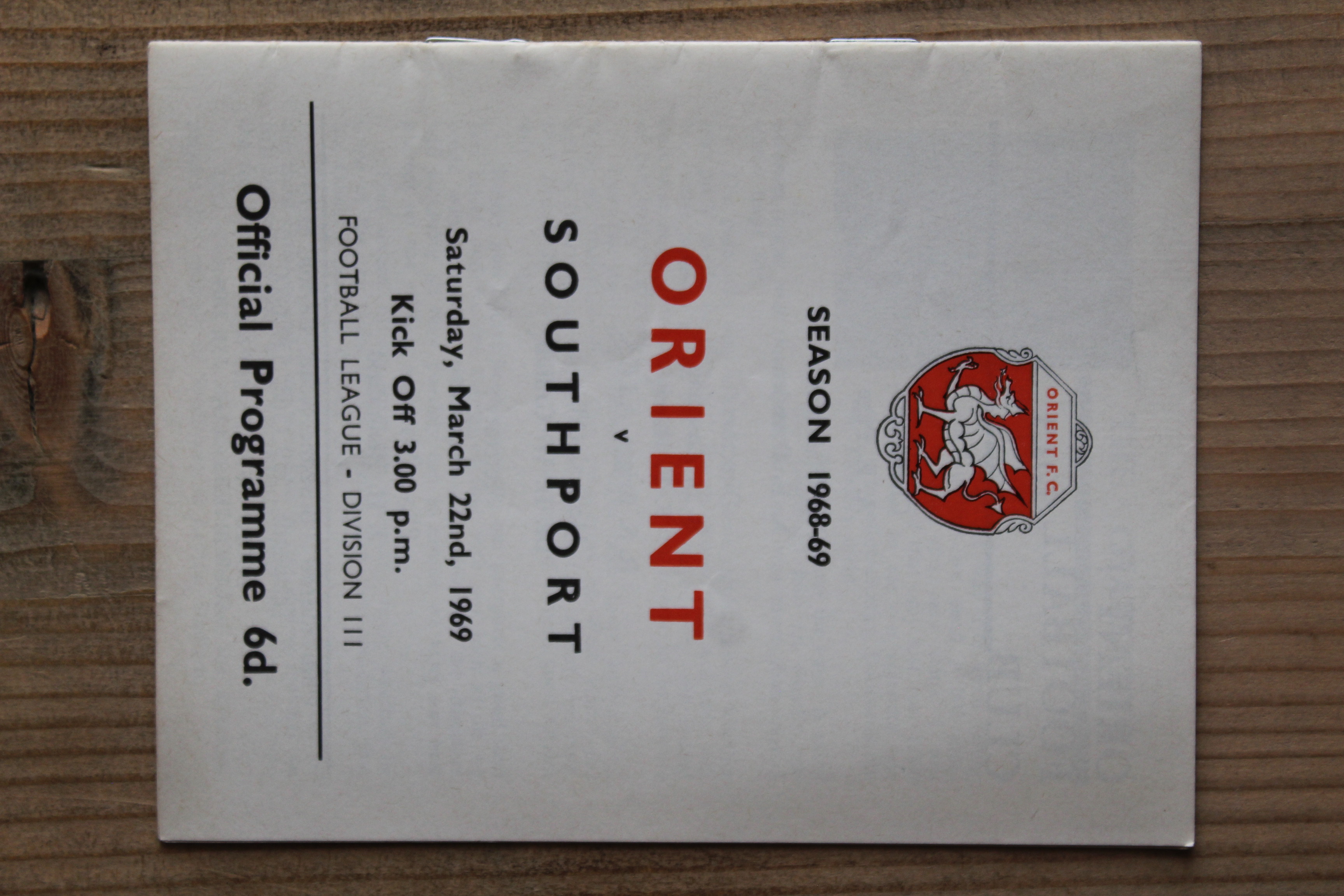 Orient v Southport