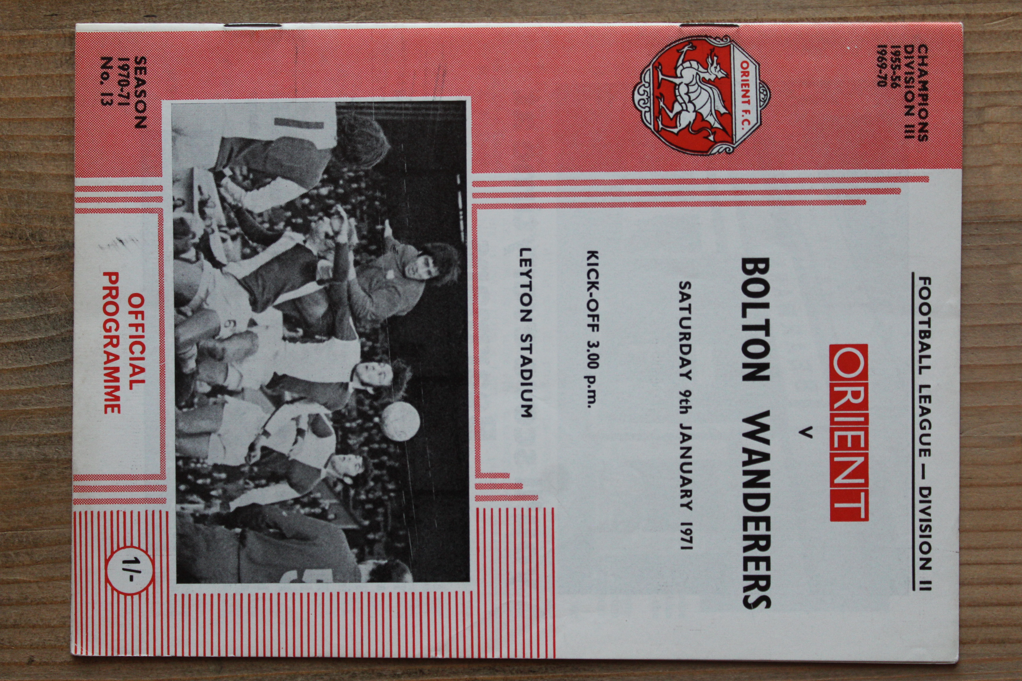 Orient v Bolton Wanderers FC