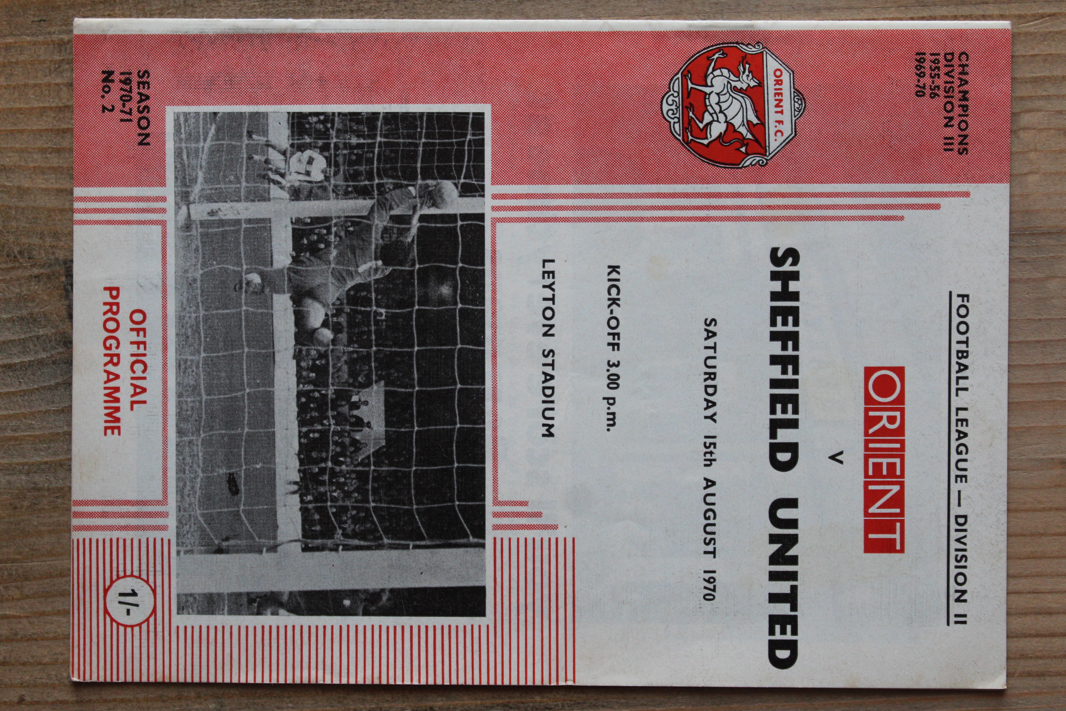 Orient v Sheffield United FC