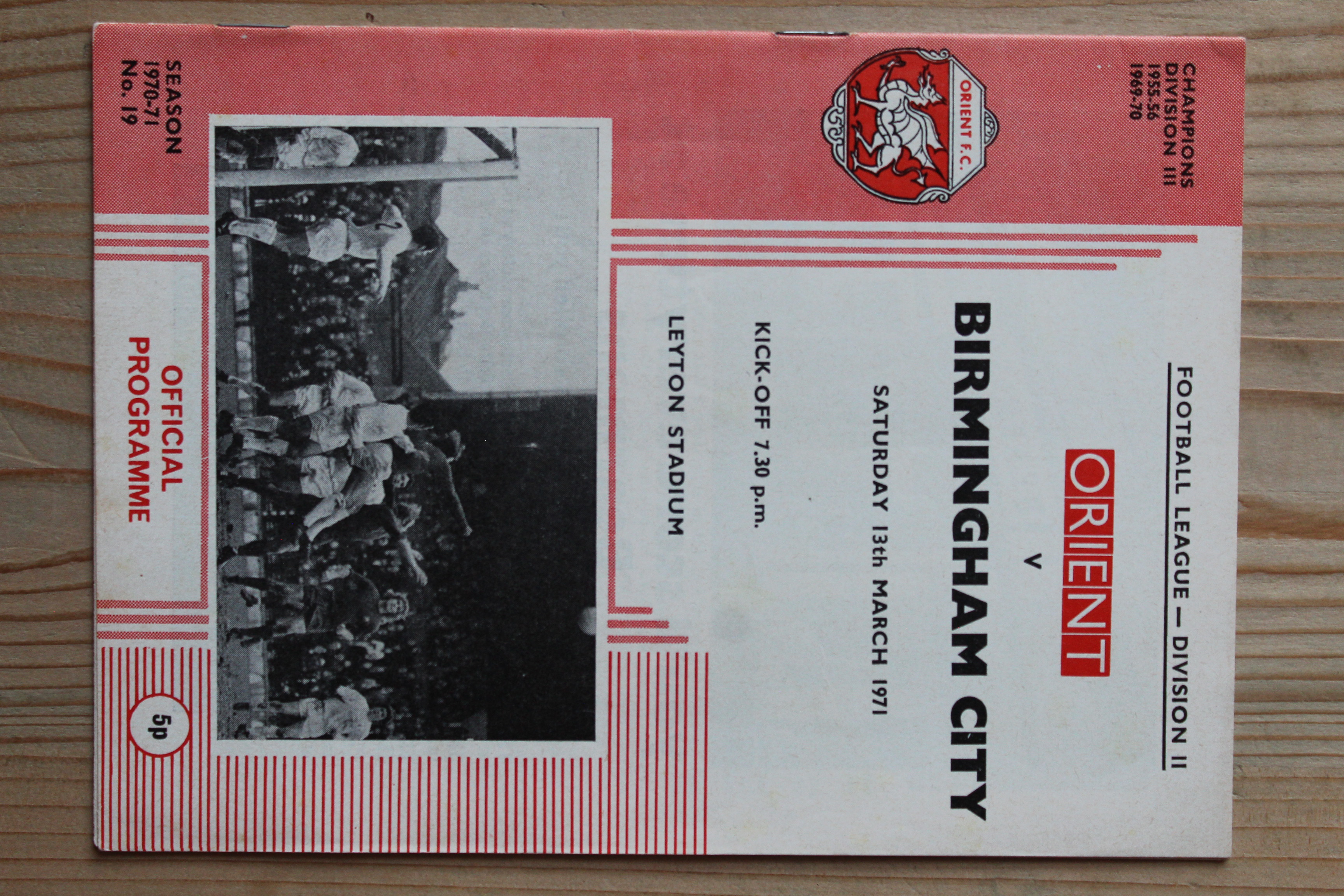 Orient v Birmingham City FC