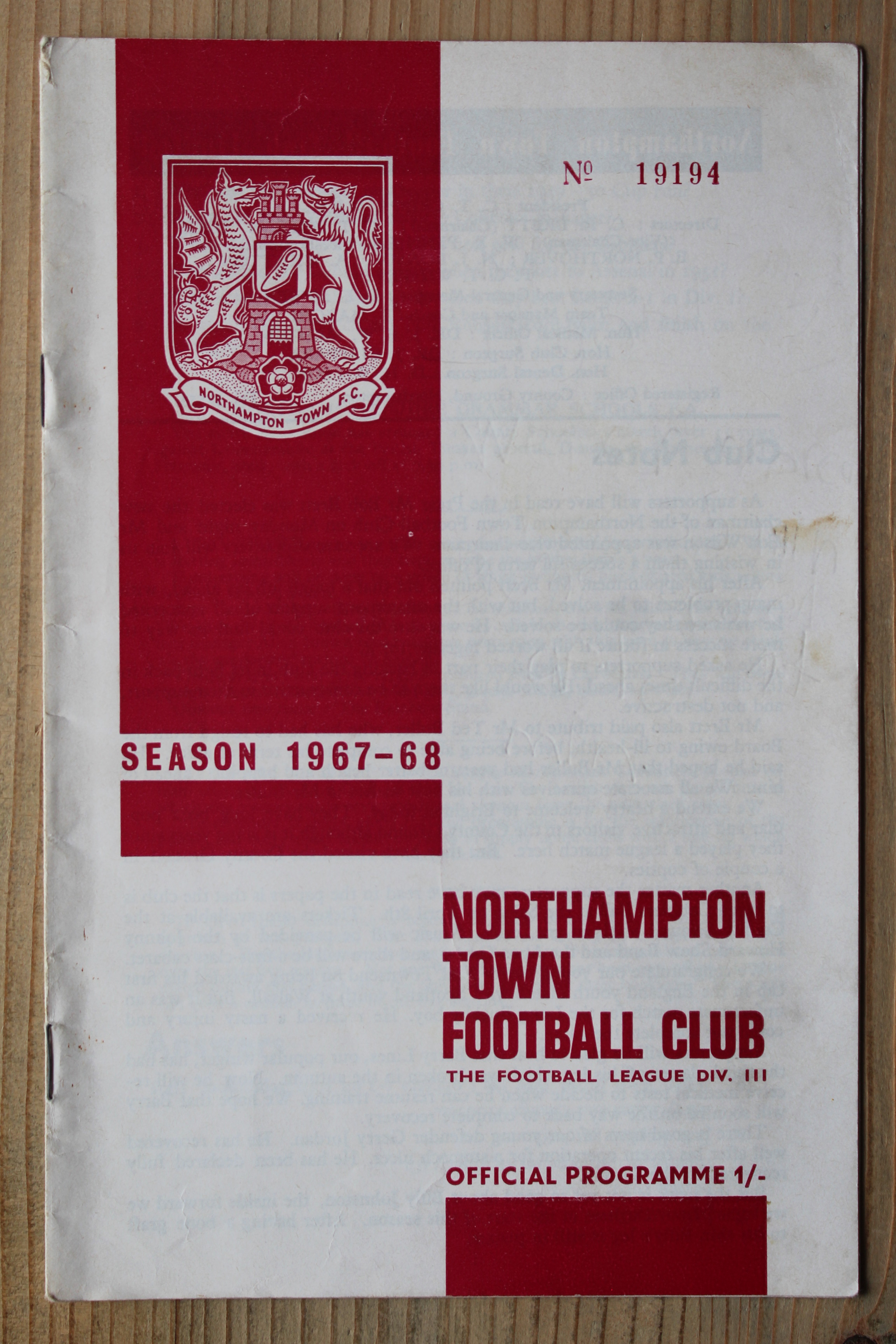 Northampton Town FC v Brighton & Hove Albion FC