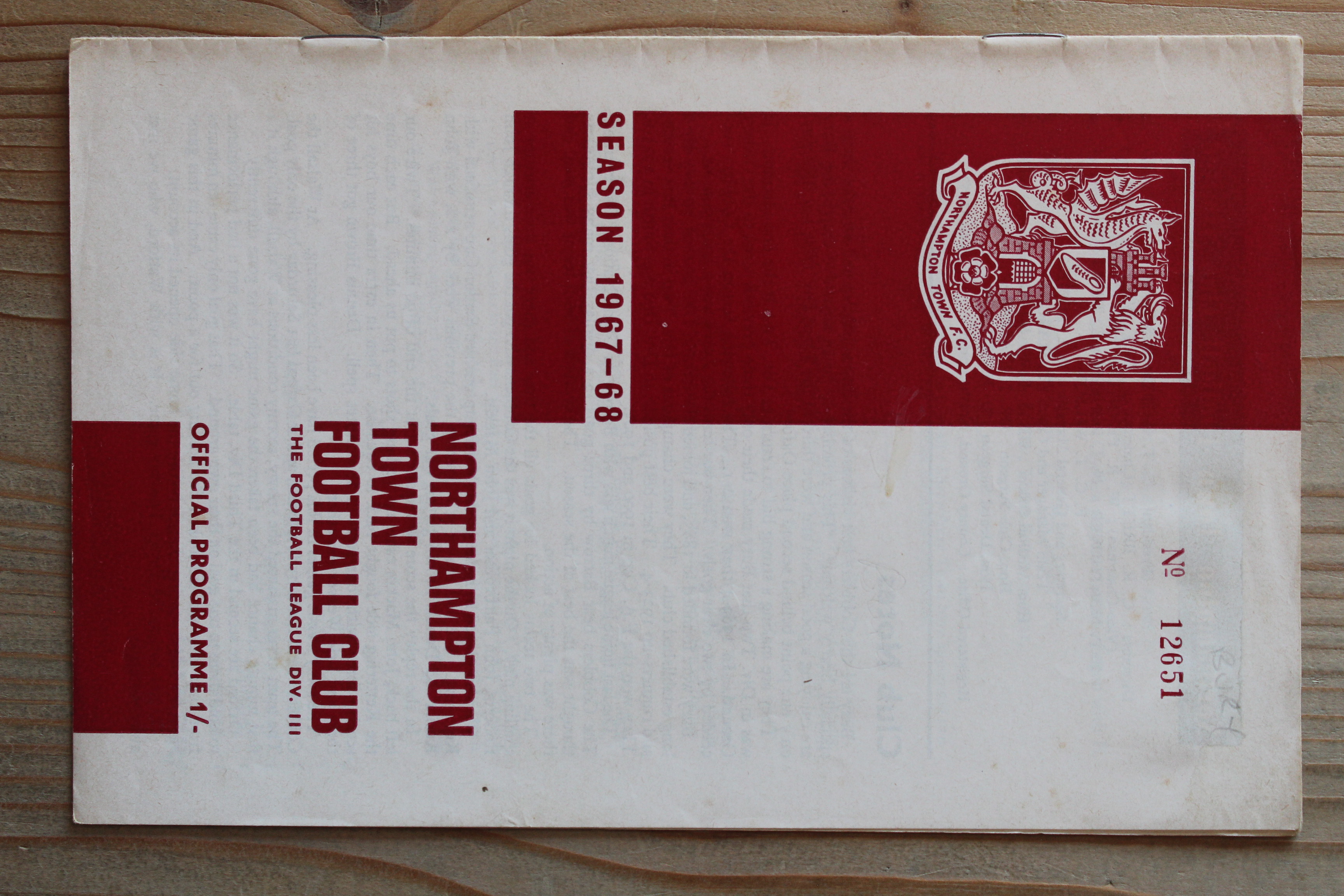 Northampton Town FC v Bury FC