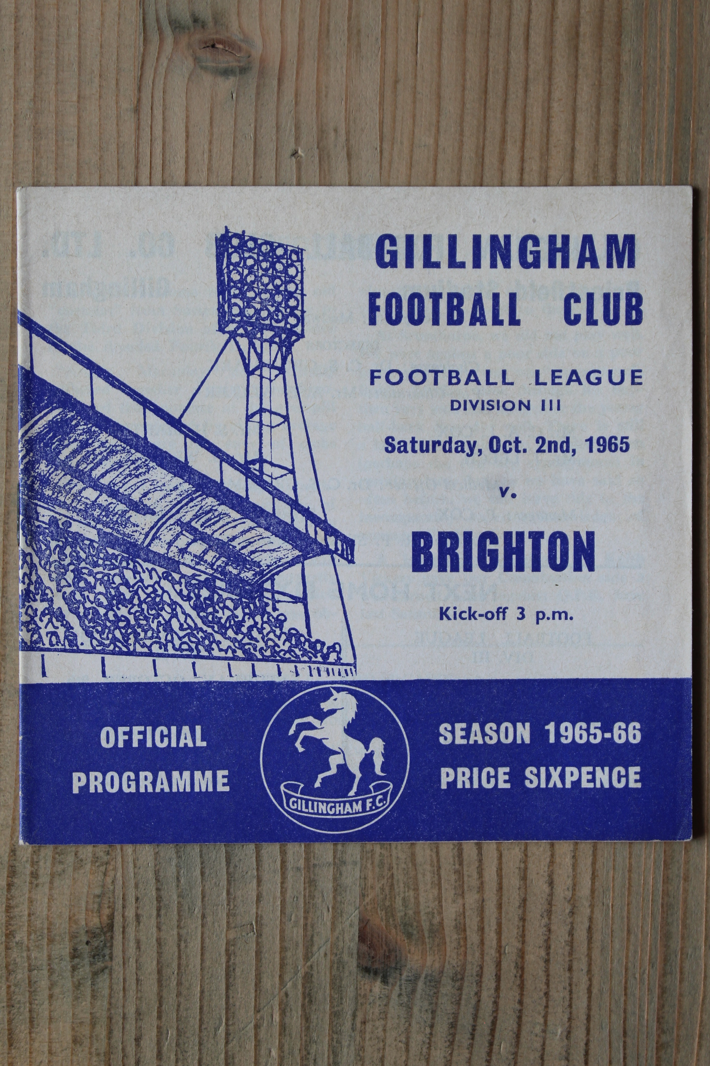Gillingham FC v Brighton & Hove Albion FC
