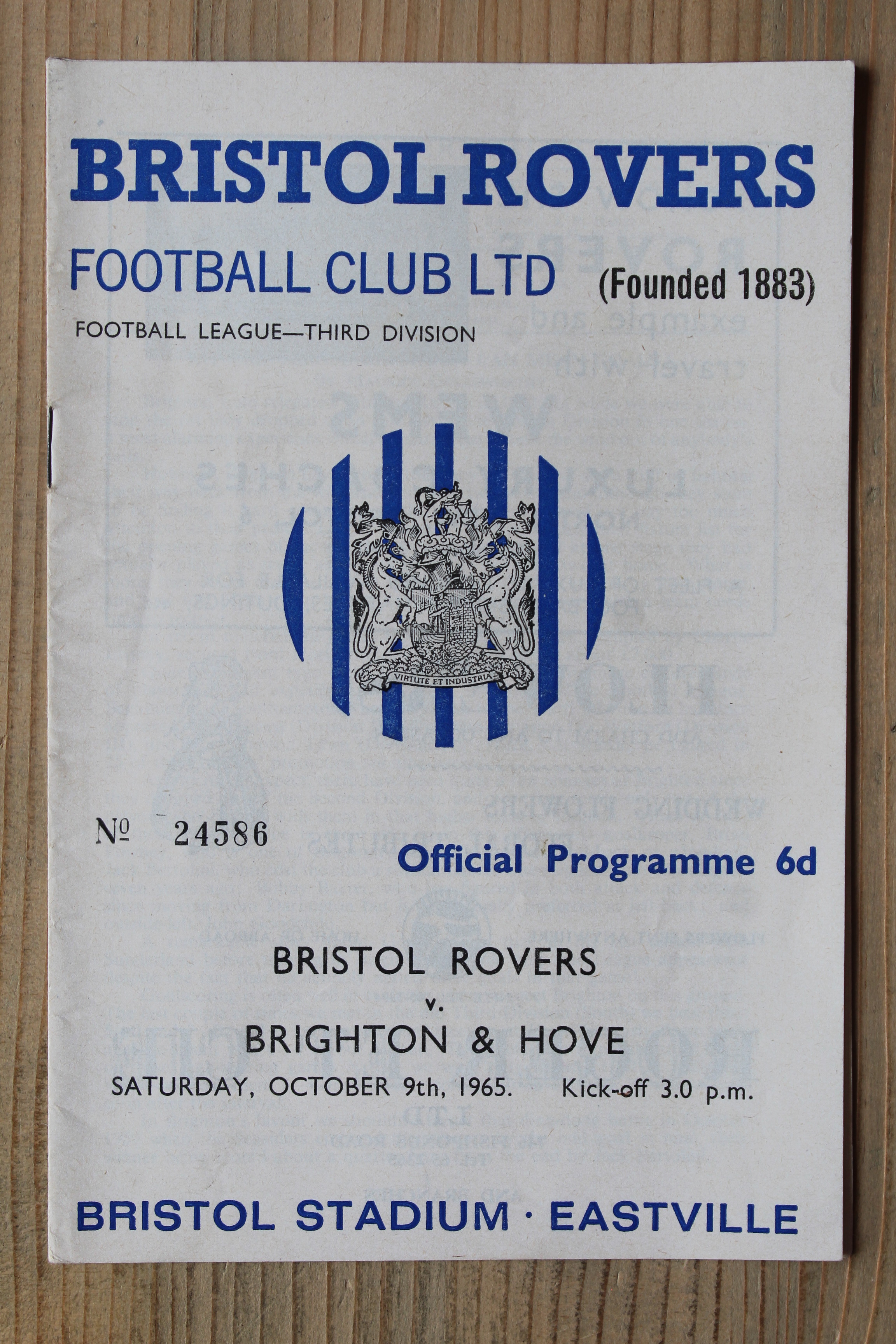 Bristol Rovers FC v Brighton & Hove Albion FC