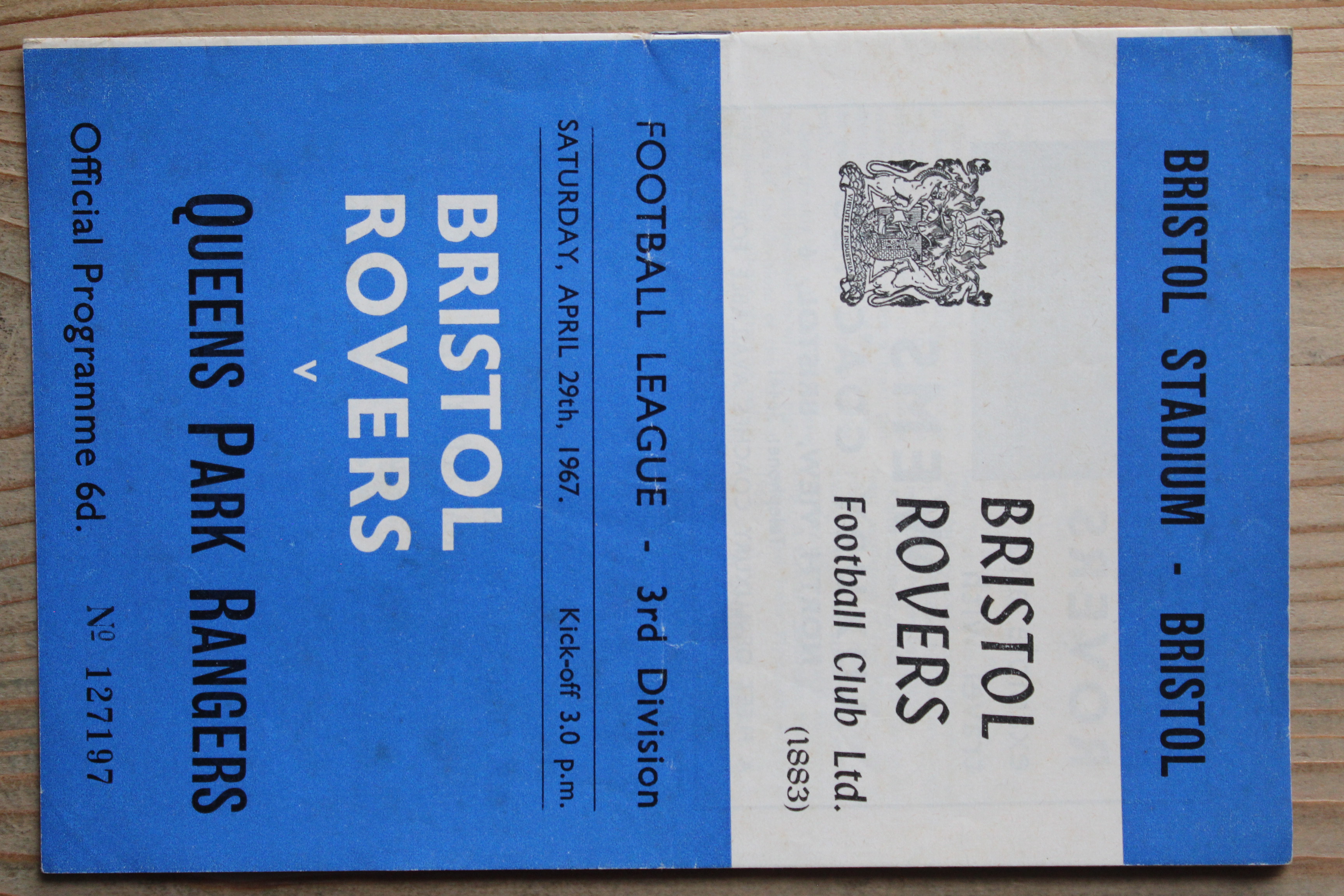 Bristol Rovers FC v Queens Park Rangers FC