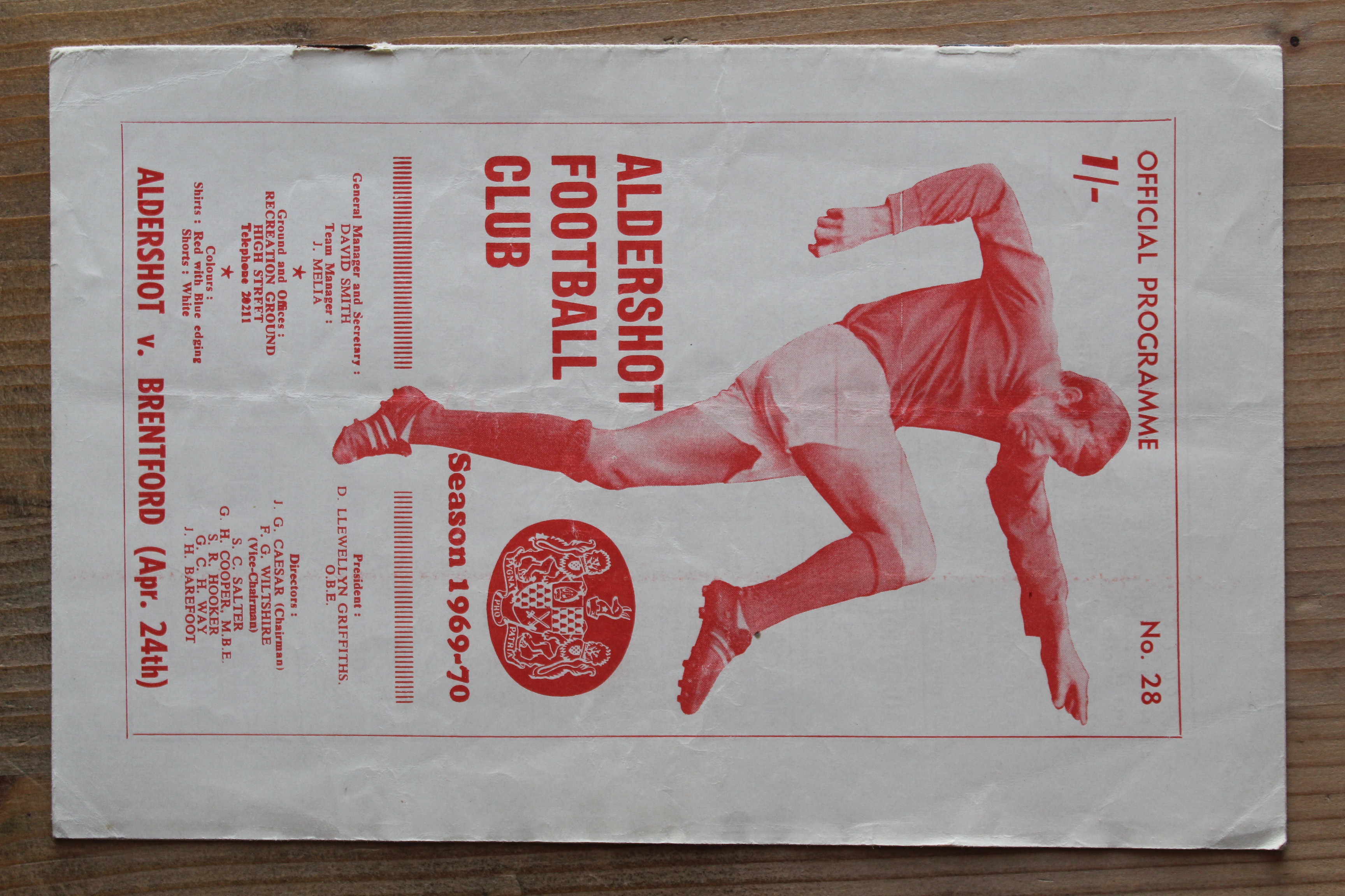 Aldershot F.C v Brentford FC