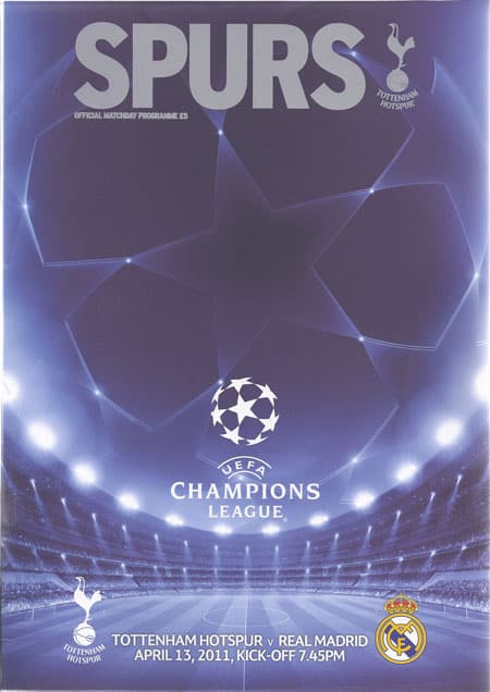 Tottenham Hotspur Spurs V Real Madrid April 13 11