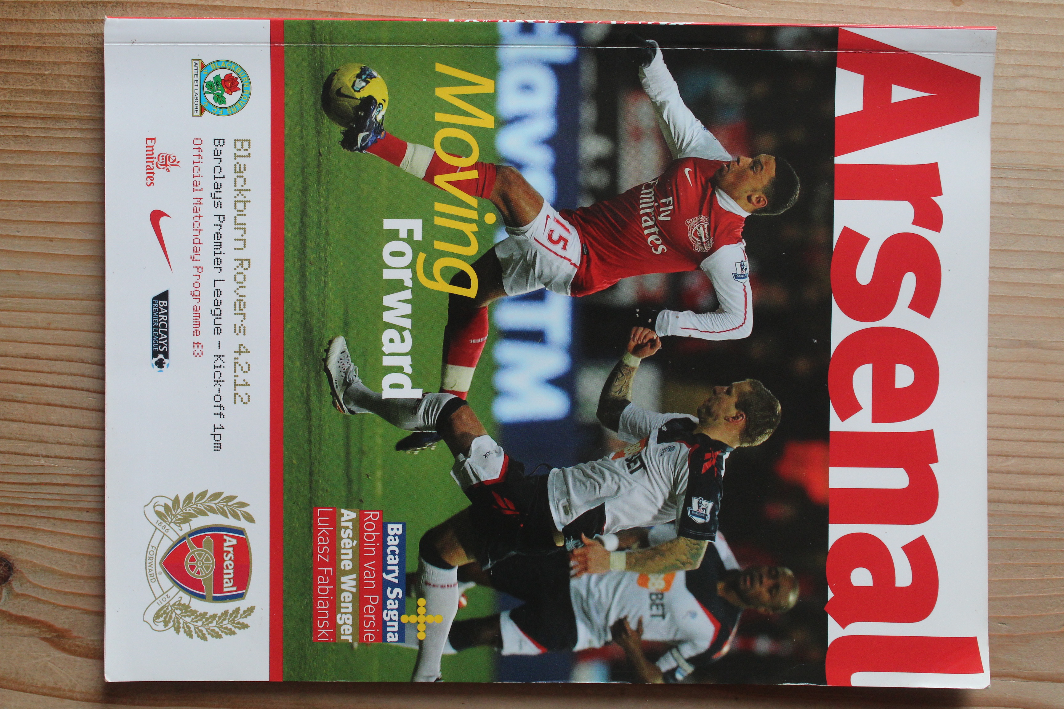 Arsenal FC v Blackburn Rovers FC