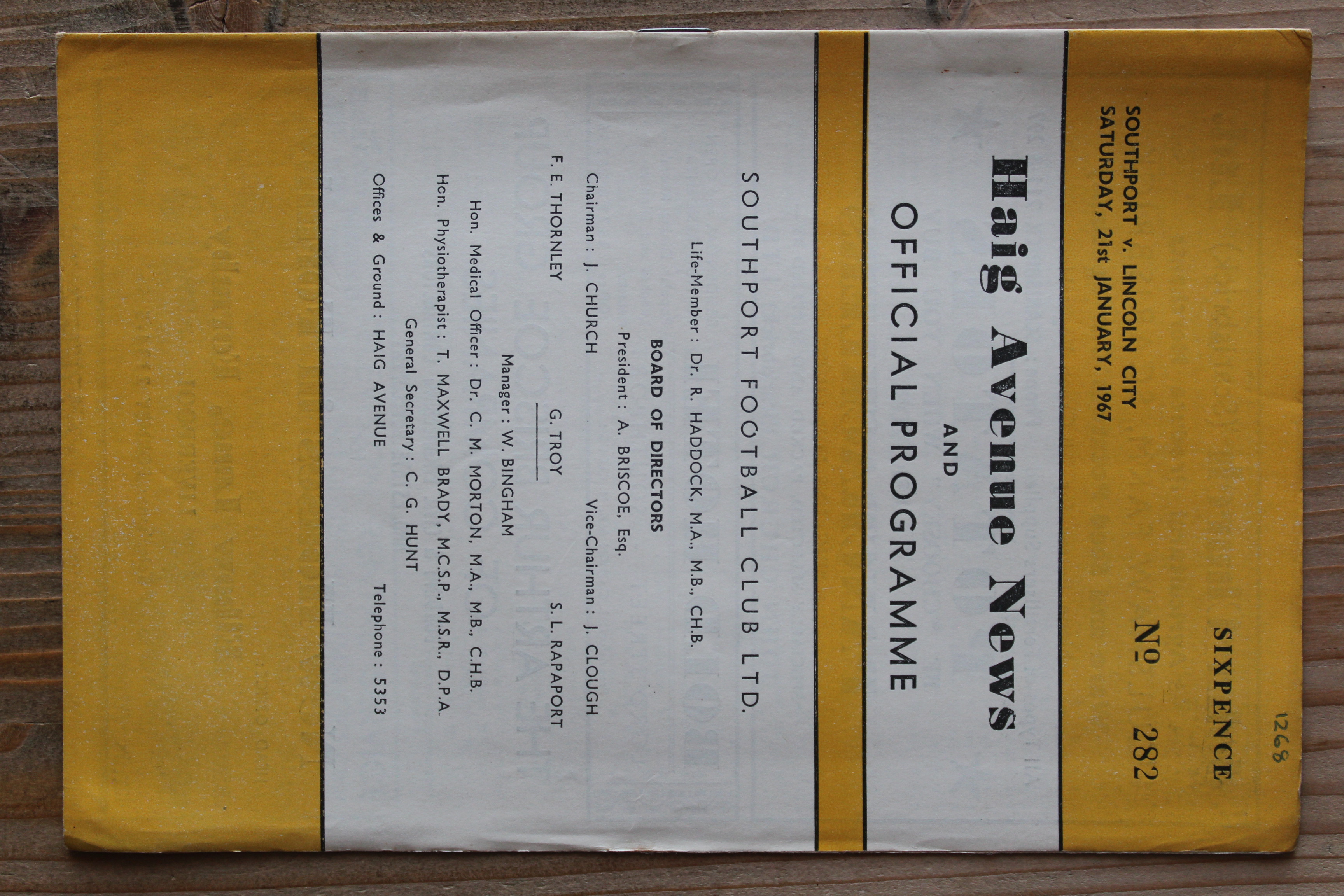 Southport v Lincoln City FC