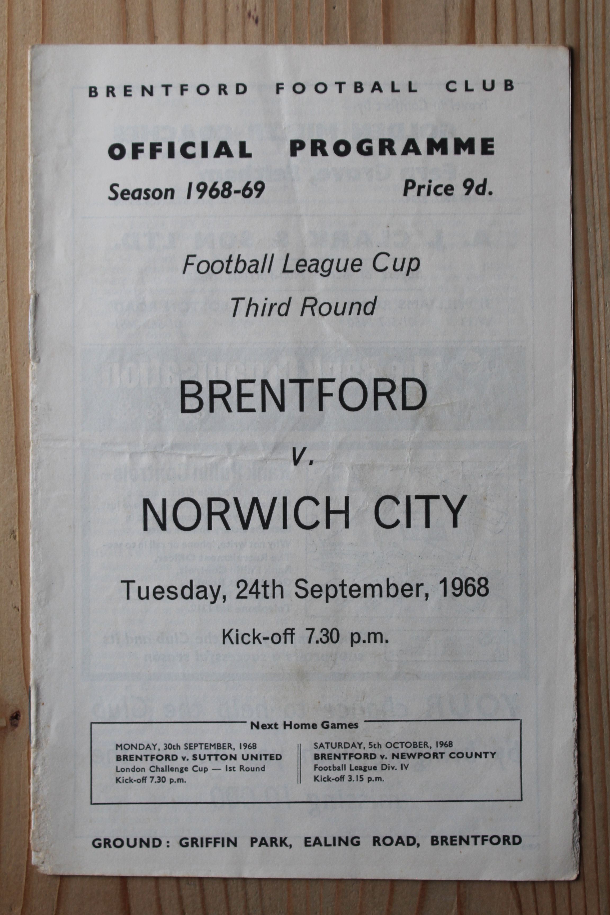 Brentford FC v Norwich City FC