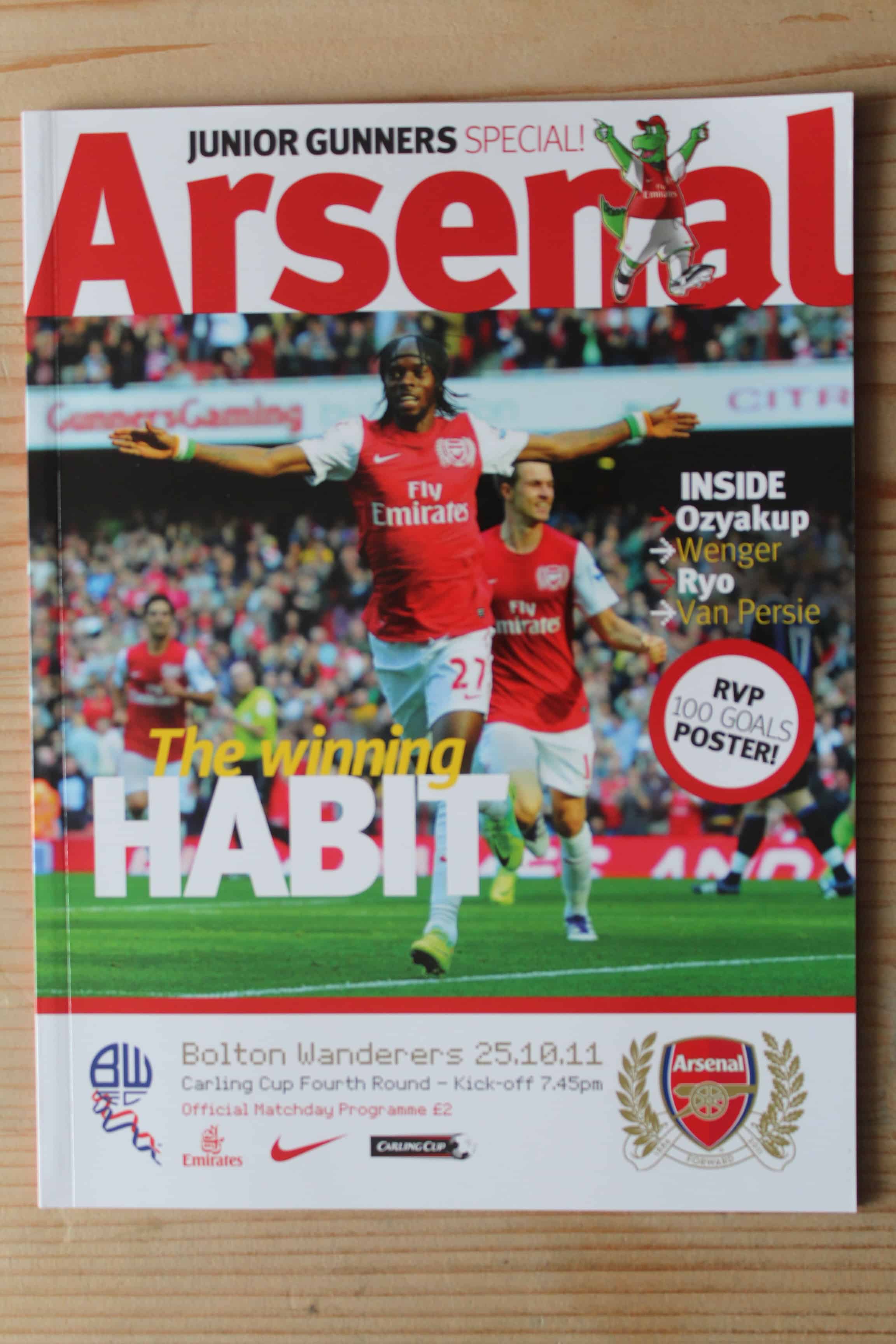 Arsenal FC v Bolton Wanderers FC